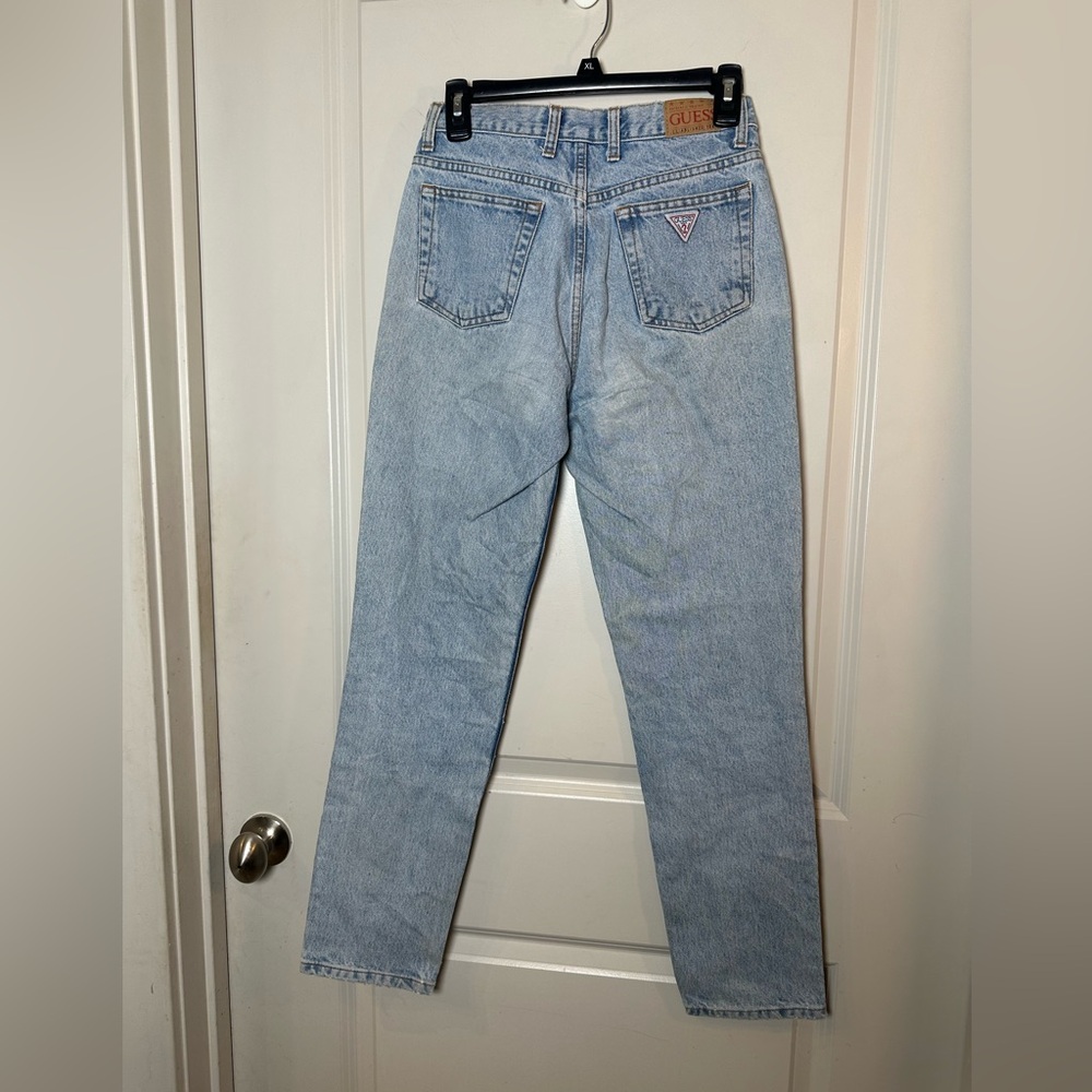 Vintage 90’s Guess Cotton Classic Fit Straight Leg High Rise Y2K Jeans, 26/27 - Picture 5 of 11